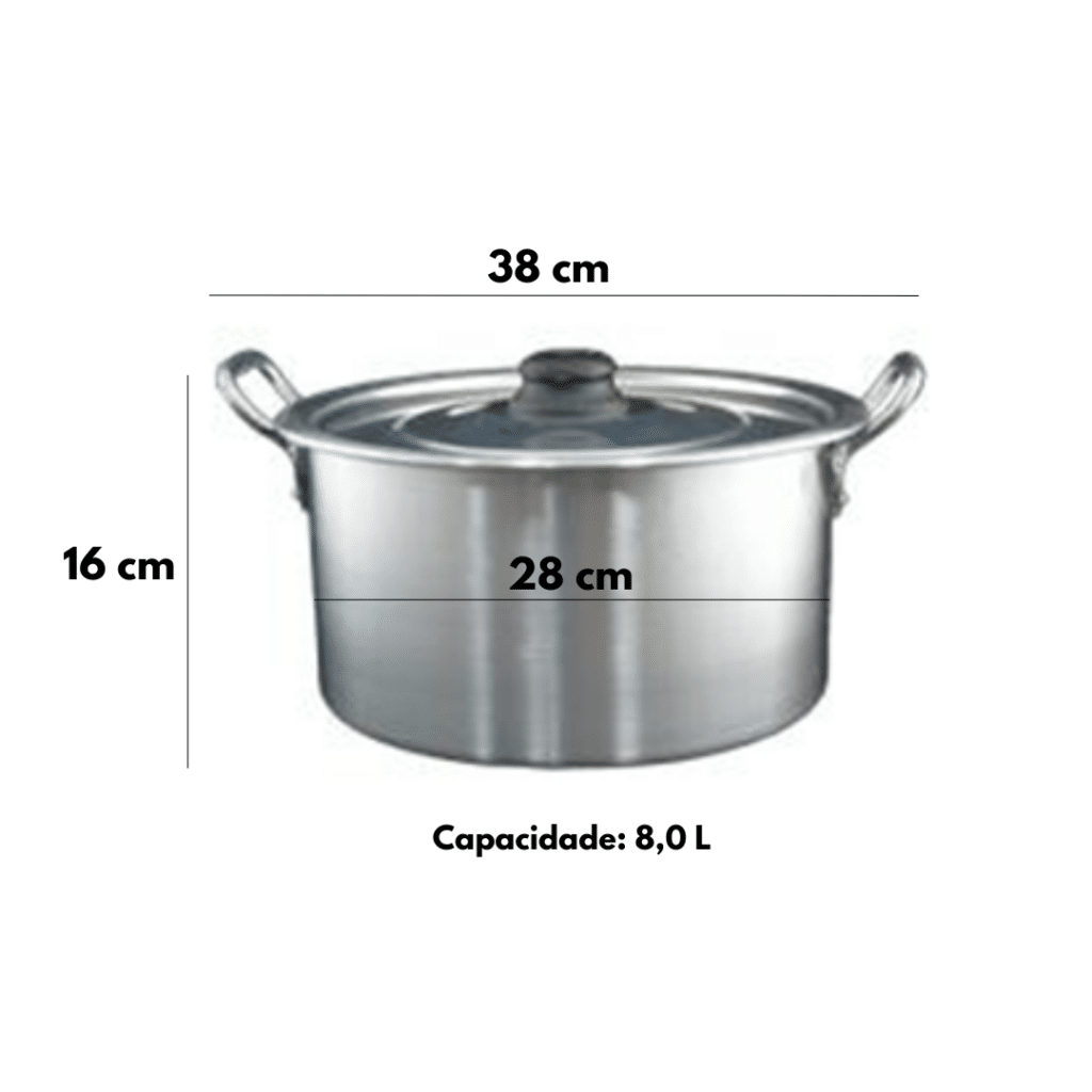 Caçarola 28cm com Tampa 8L - Linha Hotel - Image 2