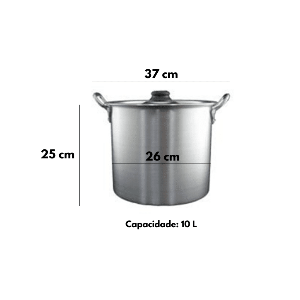 Caldeirão 26cm com Tampa 10L – Linha Hotel - Image 2